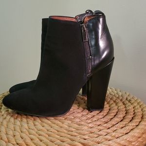HALOGEN Black Suede & Leather Boot